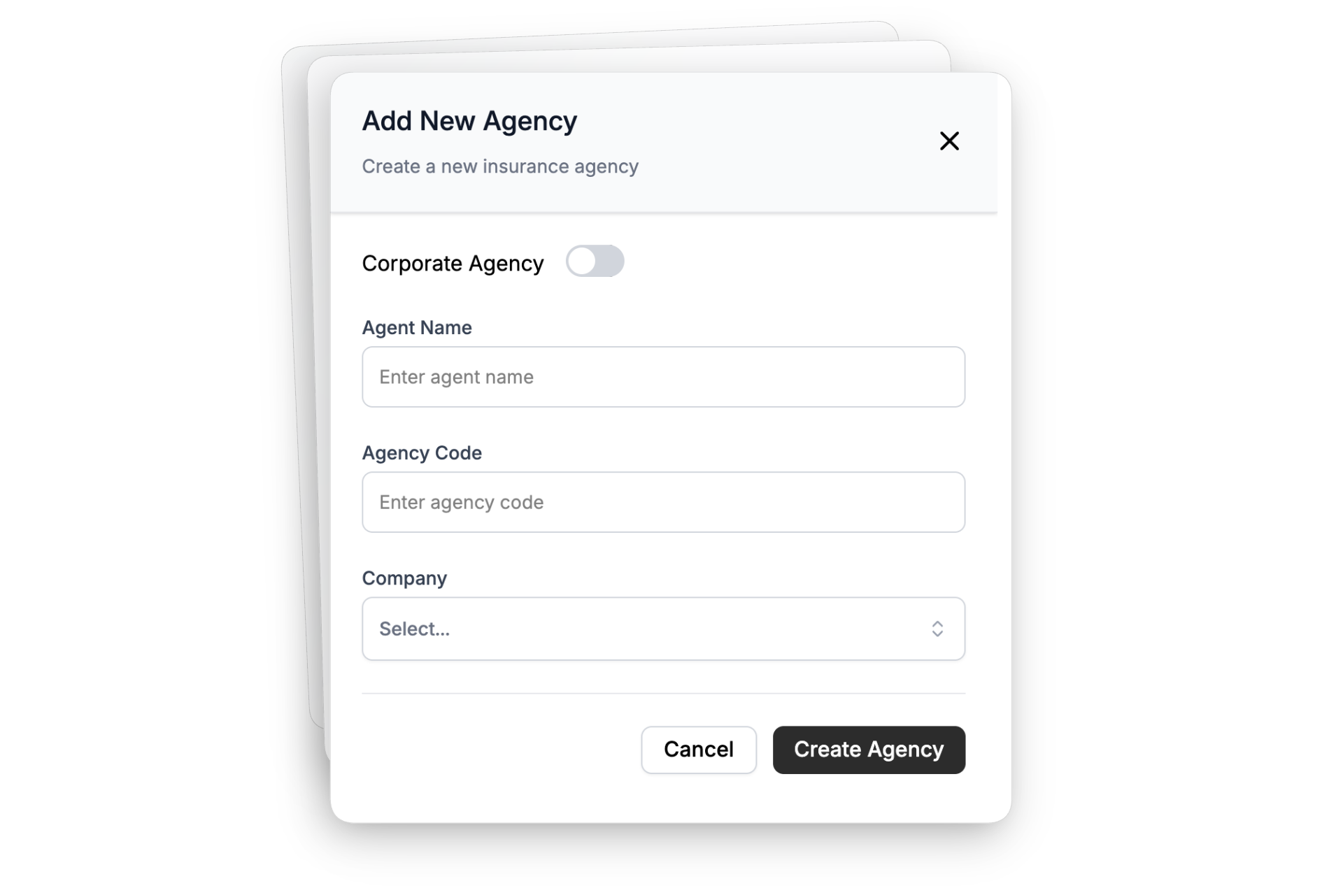 Add Agencies